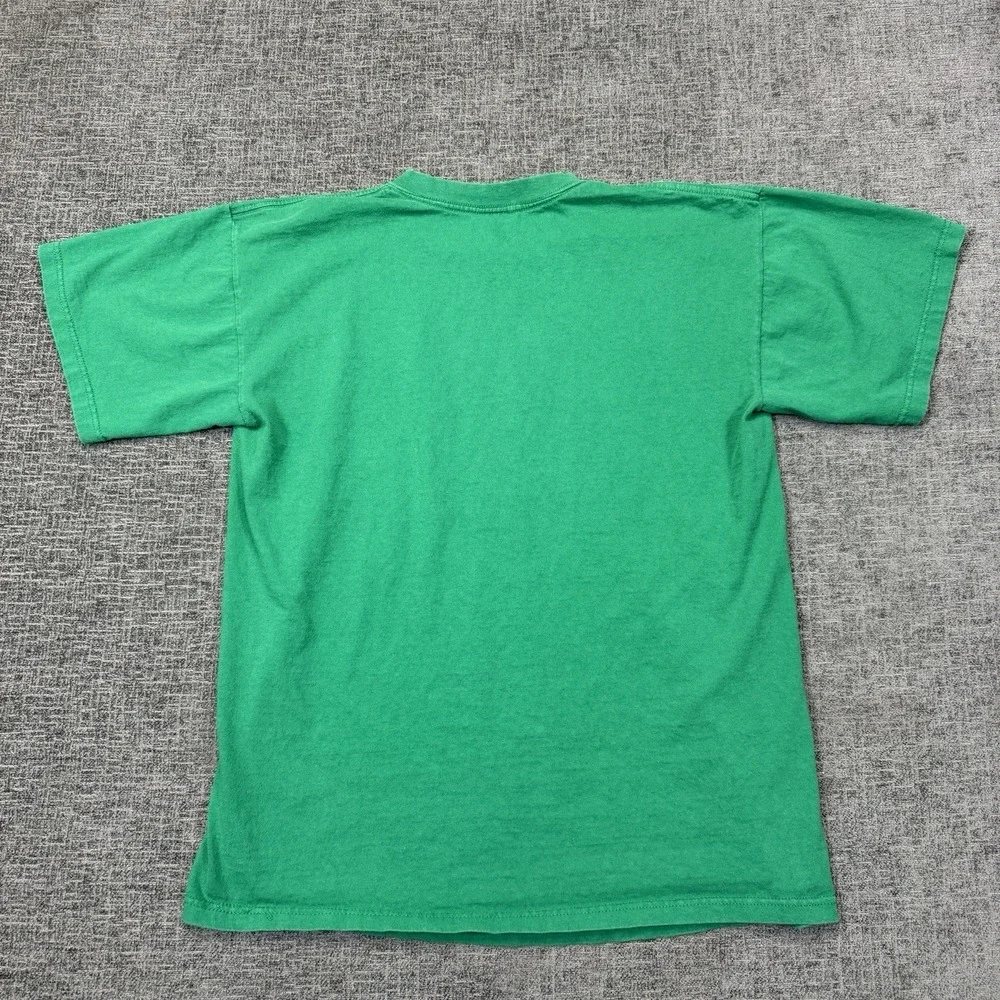 Vintage Adidas Trefoil Shirt Size Medium Green Made In The USA Graphic Logo